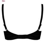 سوتین زنانه اما مدل راه‌راه فنردار کد 4930-4500 رنگ مشکی