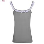 ست تاپ و شلوارک زنانه کوزا مدل پنبه ای قلب کد 9220-3 رنگ خاکستری