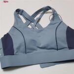 نیم تنه ورزشی زنانه ماییلدا مدل اسپورت پد ثابت پشت ضربدری کد 4849 رنگ آبی روشن