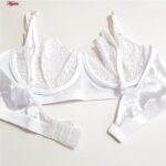 ست شورت و سوتین زنانه لاو سکرت مدل فنردار کد 4936-2103 رنگ سفید به همراه دامن