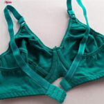 سوتین زنانه پانیذ مدل فنردار کد 22205 رنگ سبزآبی تیره