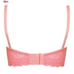 سوتین زنانه کارنا رز مدل فنردار کش پهن گیپوری کد 4934-332 رنگ گلبهی