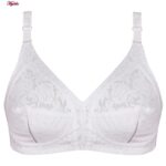 سوتین زنانه پانیذ مدل بدون فنر کد 77311-New رنگ سفید