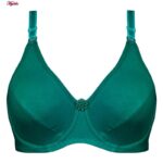 سوتین زنانه پانیذ مدل فنردار کد 22205 رنگ سبزآبی تیره