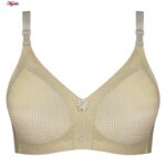 سوتین زنانه پانیذ مدل بدون فنر تابستانی 66307 رنگ کرم