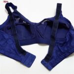 سوتین زنانه پانیذ مدل بدون فنر کد 66353 رنگ سرمه ای