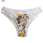 ست شورت و سوتین زنانه پانیذ مدل گلگلی گیپوری فنردار کد 9045