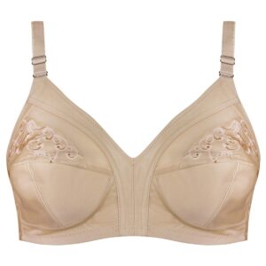 سوتین زنانه بارانه مدل بدون فنر کد 123 رنگ کرم