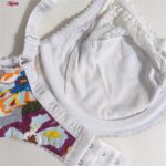 ست شورت و سوتین زنانه پانیذ مدل گلگلی گیپوری فنردار کد 9045