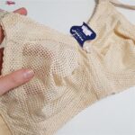 سوتین زنانه پانیذ مدل بدون فنر تابستانی 66307 رنگ کرم