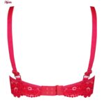 سوتین زنانه کارنا رز مدل فنردار گیپور گلدار هارنس کد 4935-315-4 رنگ صورتی