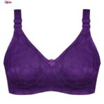 سوتین زنانه پانیذ مدل بدون فنر کد 66353 رنگ بنفش