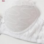 ست شورت و سوتین زنانه لنا مدل فنردار بند متحرک کاپ اسفنجی کد 4959 رنگ سفید