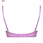 ست شورت و سوتین زنانه فیتن فرخ زادی مدل فنردار گیپور طرح دار کد 4952-6 رنگ یاسی