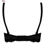 ست شورت و سوتین زنانه پانیذ مدل فنردار بند متحرک کاپ اسفنجی کد 4958 رنگ مشکی