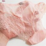 ست شورت و سوتین زنانه چانبی شو مدل فنردار گیپوری کد 4798 رنگ گلبهی