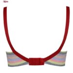 سوتین زنانه ماییلدا مدل بدون فنر راه راه کد 4955-2 رنگ قرمز