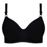 سوتین زنانه ماییلدا مدل بدون فنر کاپ اسفنجی کد 4974 رنگ مشکی