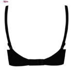 سوتین زنانه پانیذ مدل فنردار گیپور گلدار کد 66364-new رنگ مشکی