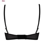 ست شورت و سوتین زنانه فیتن فرخ زادی مدل فنردار گیپور کد 4952-3 رنگ مشکی