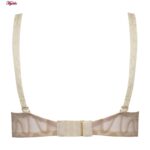 ست شورت و سوتین زنانه لنا مدل فنردار بند متحرک کاپ اسفنجی کد 4959 رنگ کرم