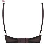 ست شورت و سوتین زنانه فیتن فرخ زادی مدل فنردار گیپور طرح دار کد 4952-11 رنگ شکلاتی