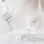 سوتین زنانه پانیذ مدل فنردار بند متحرک کاپ اسفنجی کد4851 رنگ سفید