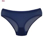 ست شورت و سوتین زنانه لنا مدل فنردار بند متحرک کاپ اسفنجی کد 4961 رنگ سرمه ای