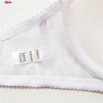 ست شورت و سوتین زنانه لنا مدل فنردار بند متحرک کاپ اسفنجی کد 4959 رنگ سفید