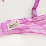 ست شورت و سوتین زنانه فیتن فرخ زادی مدل فنردار گیپور طرح دار کد 4952-6 رنگ یاسی