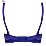 ست شورت و سوتین زنانه پانیذ مدل فنردار بند متحرک کاپ اسفنجی کد 4958 رنگ آبی