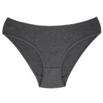 شورت زنانه فیتن فرخ زادی مدل ملانژ پنبه ای کد 4080-100A رنگ خاکستری