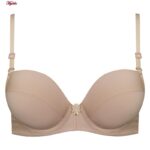 سوتین زنانه لنا مدل فنردار بند متحرک کد 4850 رنگ کرم