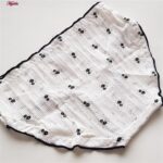 شورت زنانه ماییلدا مدل گلهای بهاری کد 4973 رنگ مشکی