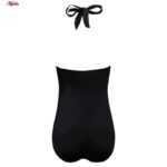 مایو زنانه فیتن فرخ زادی مدل اسلیپ فنردار پلنگی کد 4975-288-1