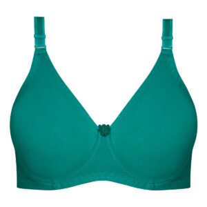 سوتین زنانه پانیذ مدل فنردار کد 66386 رنگ سبزآبی تیره