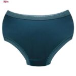 شورت زنانه مدل لبه گیپوری کد 4971 رنگ سبز کله غازی