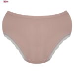 شورت زنانه ماییلدا مدل سیملس لبه گیپوری کد 4970 رنگ کالباسی