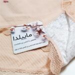 شورت زنانه ماییلدا مدل سیملس لبه گیپوری کد 4970 رنگ کرم
