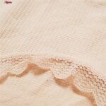 شورت زنانه ماییلدا مدل سیملس لبه گیپوری کد 4970 رنگ کرم