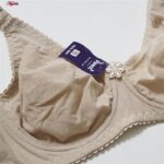 سوتین زنانه پانیذ مدل فنردار کد 66386 رنگ کرم