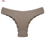 شورت زنانه هانا مدل لیزری کد 4978 رنگ قهوه ای تیره