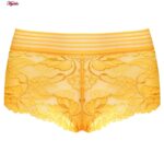 شورت زنانه ماییلدا مدل گیپور کد 4983-2216 رنگ زرد