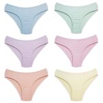 شورت زنانه پانیذ مدل خال‌خالی پنبه ای کد 4694 بسته 6 عددی