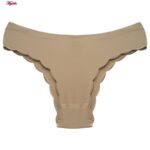 شورت زنانه هانا مدل لیزری کد 4978 رنگ نسکافه ای