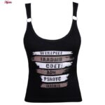 کراپ‌تاپ زنانه ماییلدا مدل پددار کد 4967 رنگ مشکی