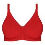 سوتین زنانه پانیذ مدل بدون فنر کد 66368 رنگ قرمز