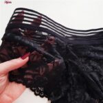 شورت زنانه ماییلدا مدل گیپور کد 4983-2216 رنگ مشکی