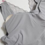 نیم تنه ورزشی زنانه ماییلدا مدل پشت گیپور پددار کد 4984 رنگ طوسی