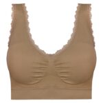 نیم تنه زنانه ماییلدا مدل بدون فنر پد متحرک کد 4977 رنگ نسکافه ای